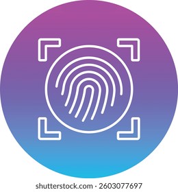 Fingerprint vector icon. Can be used for printing, mobile and web applications.