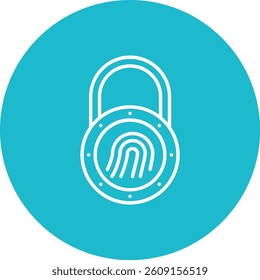 Fingerprint vector icon. Can be used for printing, mobile and web applications.