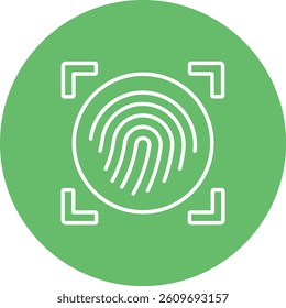 Fingerprint vector icon. Can be used for printing, mobile and web applications.