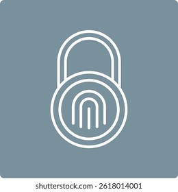 Fingerprint vector icon. Can be used for printing, mobile and web applications.