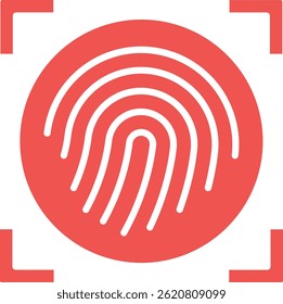 Fingerprint vector icon. Can be used for printing, mobile and web applications.