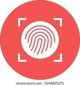 Icono de Vector de huellas dactilares. Se puede utilizar para aplicaciones de impresión, móviles y de Web.