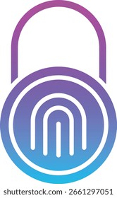 Icono de Vector de huellas dactilares. Se puede utilizar para aplicaciones de impresión, móviles y de Web.