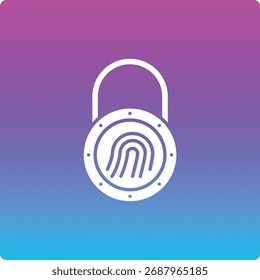 Icono de Vector de huellas dactilares. Se puede utilizar para aplicaciones de impresión, móviles y de Web.