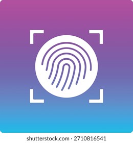 Icono de Vector de huellas dactilares. Se puede utilizar para aplicaciones de impresión, móviles y de Web.