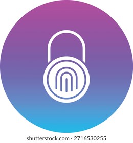 Fingerprint vector icon. Can be used for printing, mobile and web applications.