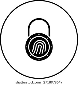 Icono de Vector de huellas dactilares. Se puede utilizar para aplicaciones de impresión, móviles y de Web.
