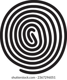 Fingerprint vector icon illustration on a white background