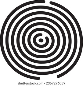 Fingerprint vector icon illustration on a white background