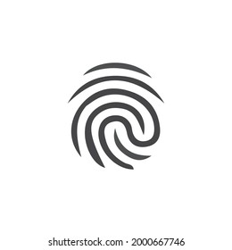 Fingerprint vector icon new Designee white background Privacy Icon, Authorization Biometric System, Identity vector Designee 