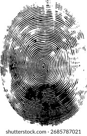 Ícones de vetor de impressão digital. Conceito de assinatura para criptografia de senha. ilustração de estoque