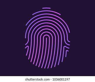 Fingerprint vector illustration