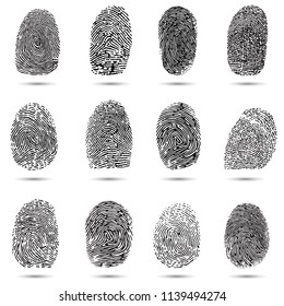 fingerprint vector illustration.