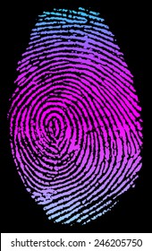 Fingerprint vector illustration
