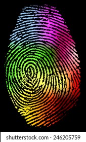 Fingerprint vector illustration