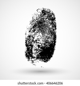 Fingerprint, vector illustration