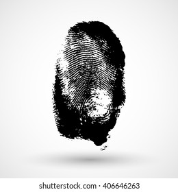 Fingerprint, vector illustration