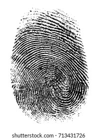 fingerprint vector illustration - Shutterstock ID 713431726