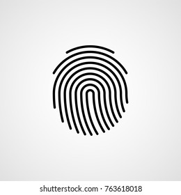 Fingerprint Vector Illustration Stock Vector (Royalty Free) 763618018 ...