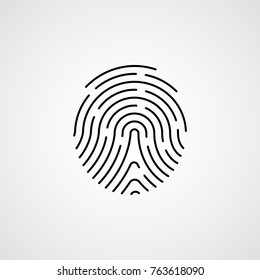 Fingerprint vector illustration