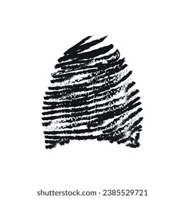 symbole vectoriel d'empreinte digitale.concept d'idée de sécurité.