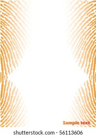 Fingerprinted background with orange color