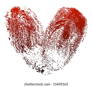 Fingerprints heart