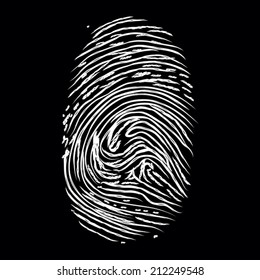 Fingerprints on black 