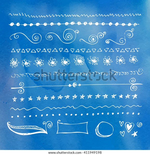 fingers drawn vector line cartoons edge series and\
doodle design component straight water white vegetation flower\
nails black abstract background scene border sprout drawn blue\
heart set art fingers\
e