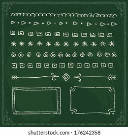 fingers drawn vector straight edge series and design part on a green chalkboard line white nails community fingers group black heap single sprout drawn mark square green set messy turn sharing chalkbo