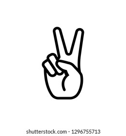 The Fingers Or Hand Signals Mean Peace