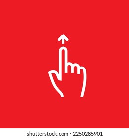 Fingertip Geste Symbol. Grafikressourcenvorlage, Vektorgrafik.