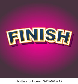 finish 3d editable text effect