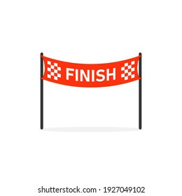 Finish arch icon. Clipart image isolated on white background.