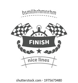 finish banner icon. finish banner icon. finish banner icon. 