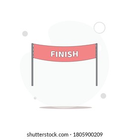 finale Banner, Vektorgrafik auf Weiß