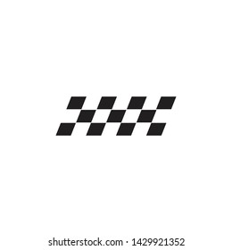 Finish flag banner logo icon vector template design