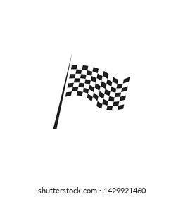 Finish flag banner logo icon vector template design