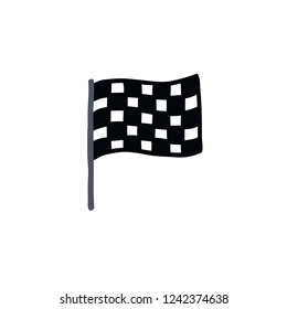 finish flag doodle icon