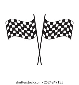 Beenden Sie das Design des Flaggensymbols. einfache flache schwarze trendige Stil Illustration für Web und App..eps