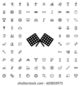 Finish flag icon illustration isolated vector sign symbol. sports icons vector set.