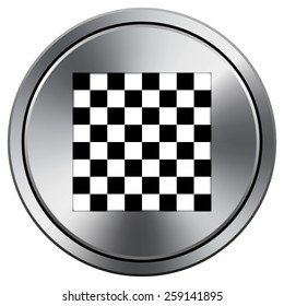 Finish flag icon. Internet button on white background. EPS10 Vector. 