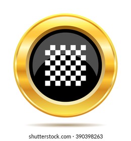 Finish flag icon. Internet button on white background. EPS10 vector.