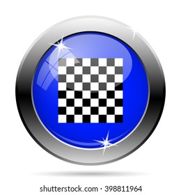 Finish flag icon. Internet button on white background. EPS10 vector