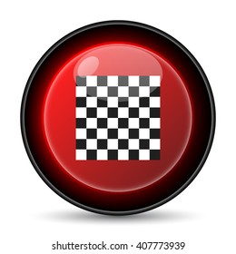 Finish flag icon. Internet button on white background. EPS10 vector