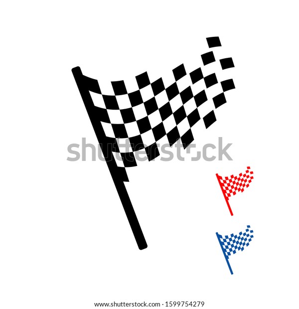 finish flag icon logo sign racing\
competition vector\
illustration