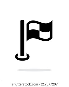 Finish flag icon on white background. Vector illustration.