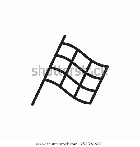 finish flag icon sign vector