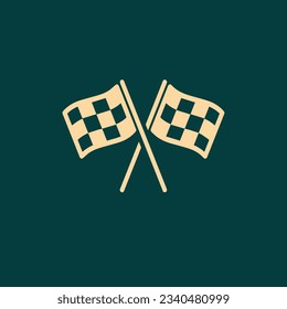 finish flag icon vector image