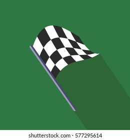 finish flag race green
